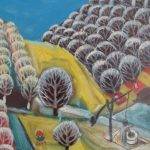 Forest draw-well - oil on canvas - 33/46 cm
