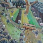 Sounds in the forest - oil on canvas - 50/60 cm