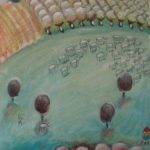 Out at grass - oil on canvas - 41/27 cm
