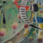 Hoopoe - oil on canvas - 50/30 cm